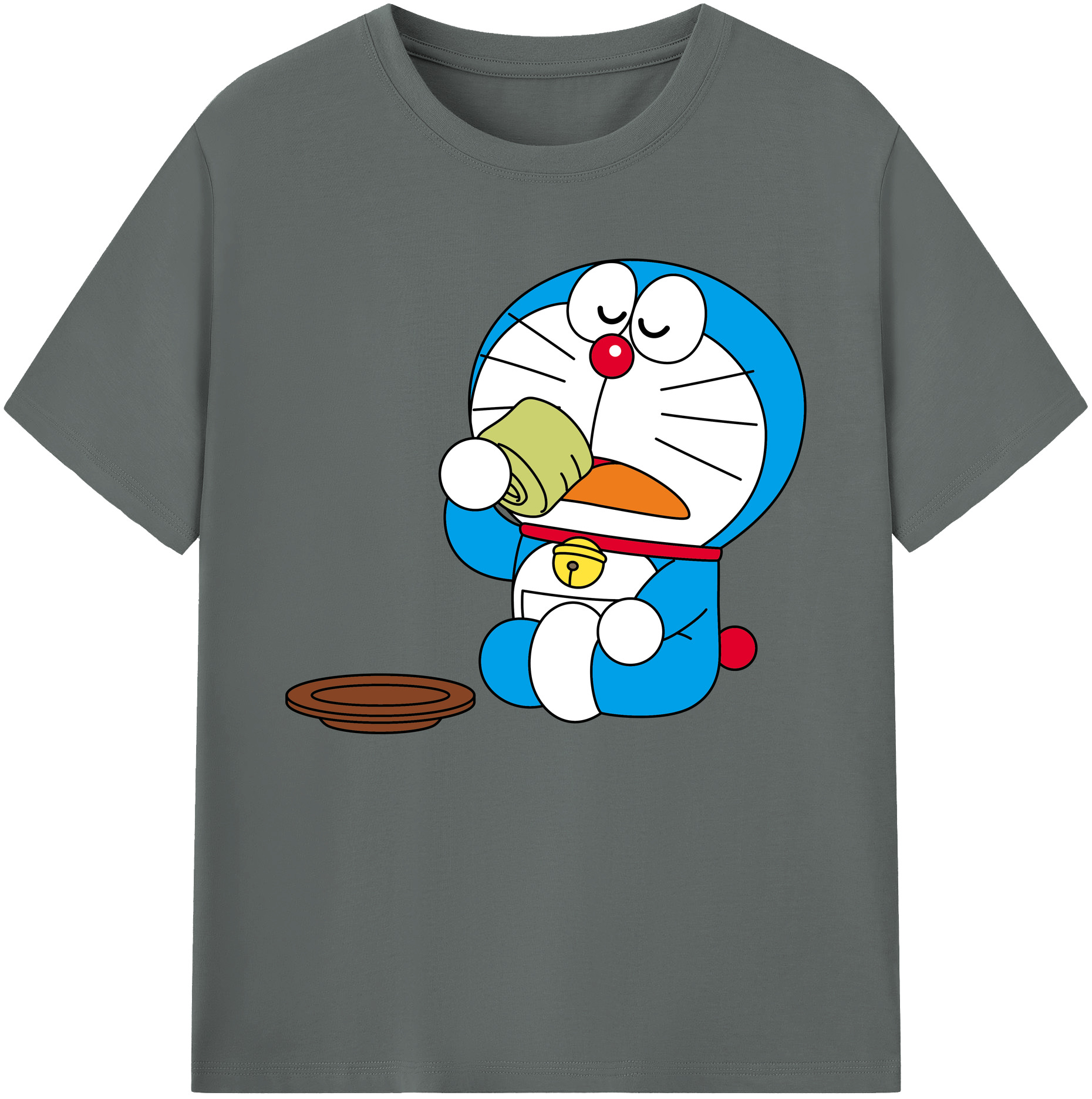 （画像用） ドラえもん Doraemon 綿100％ メンズ半袖Tシャツ｜肌触りやわらか＆通気性